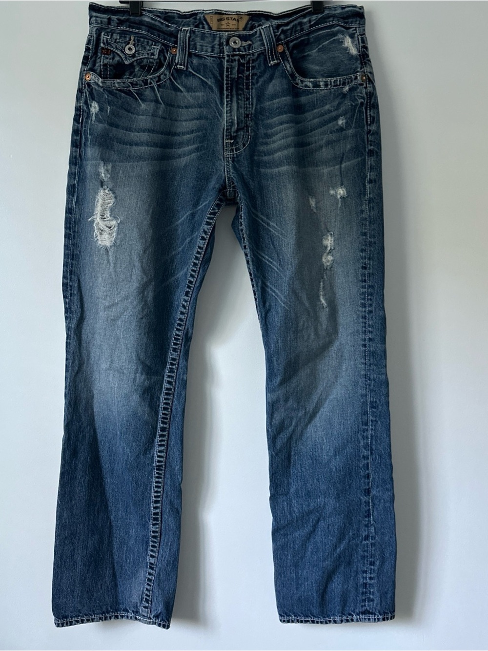 Big Star Union Jeans Men's Size 36R Blue Regular Straight Leg Denim Pants 36x32